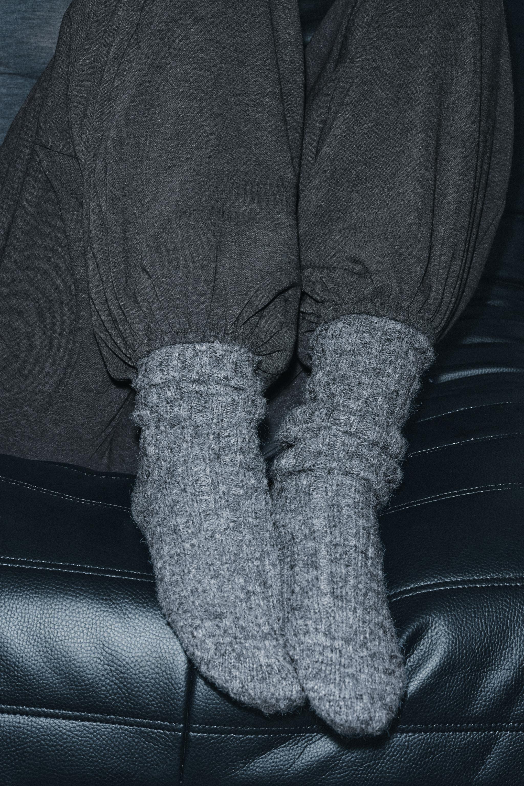 CHAUSSETTES HAUTES CANNELÉES